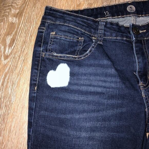 SO Custom Bleach Dyed Jeans Skinny Size 15 - Picture 4 of 8